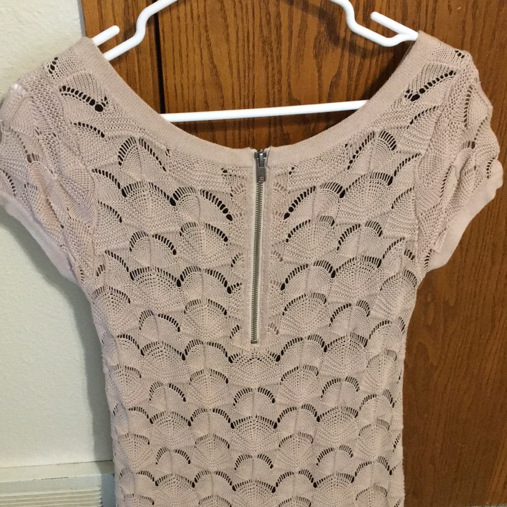 Tan and black patterned dress
